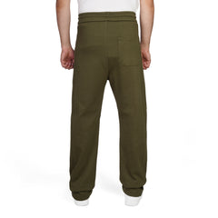 Men's Wide Leg Textured Sweatpants with Drawstring Waist, Relaxed Fit, Side Pockets & Back Pocket