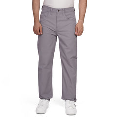 Men's Regular Fit Gabardine Pants – Classic Beige Casual Trousers