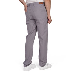 Men's Regular Fit Gabardine Pants – Classic Beige Casual Trousers