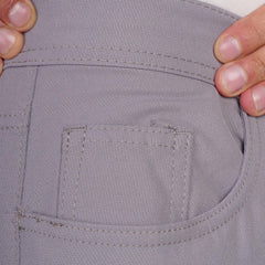 Men's Regular Fit Gabardine Pants – Classic Beige Casual Trousers