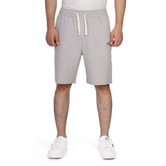 Men's Cotton Fleece Sweat Shorts with Drawstring Waist & Embroidered Logo
