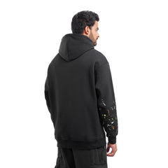 Men’s Graphic Hoodie Casual Pullover with Front Print and Kangaroo Pocket