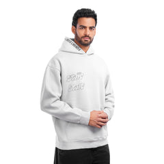 Men’s Hoodie Casual Pullover with Minimal Front Graphic Print and Kangaroo Pocket
