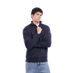 Men’s Half Zip Sweatshirt Casual Mock Neck Pullover
