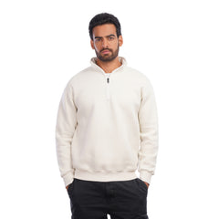 Men’s Half Zip Sweatshirt Casual Mock Neck Pullover