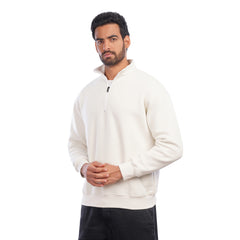 Men’s Half Zip Sweatshirt Casual Mock Neck Pullover