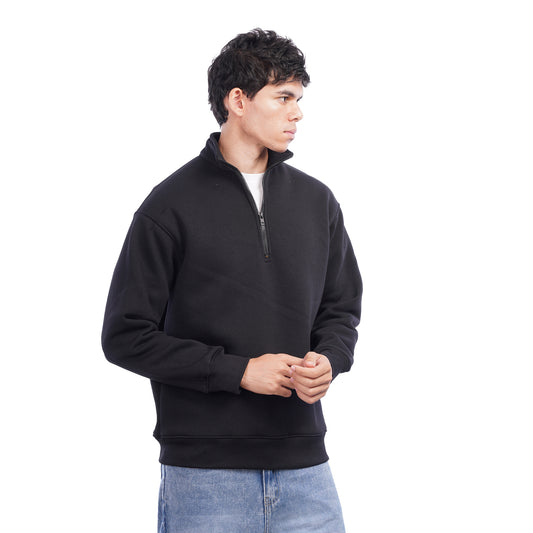 Men’s Half Zip Sweatshirt Casual Mock Neck