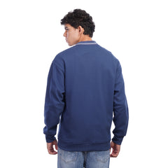 Men’s Zip Up Sweatshirt Casual Bomber Style Jacket with Front Pockets