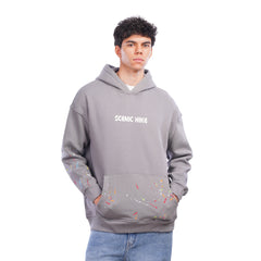 Men’s Graphic Hoodie Casual Pullover with Front Print and Kangaroo Pocket