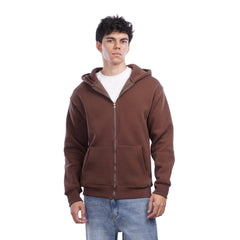 Men’s Zip Up Hoodie Casual Hooded Jacket with Front Pockets
