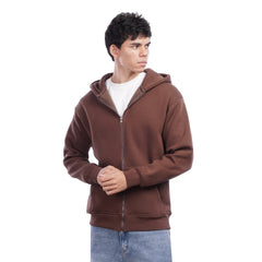 Men’s Zip Up Hoodie Casual Hooded Jacket with Front Pockets