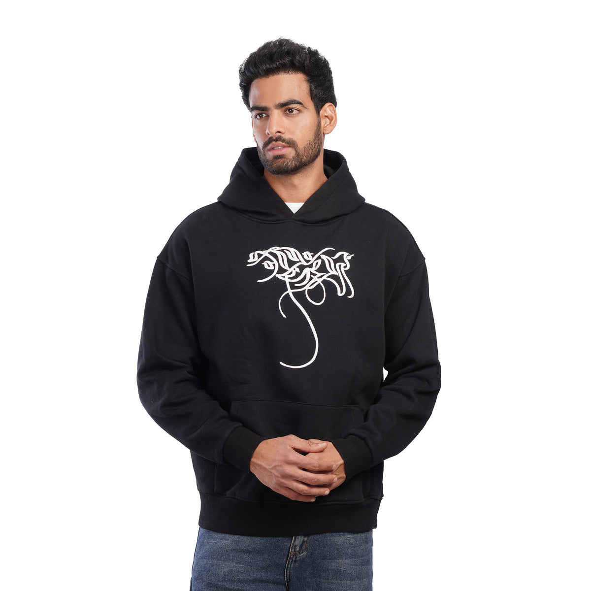 Men’s Graphic Pullover Hoodie – Relaxed Fit Casual Hooded Sweatshirt