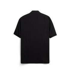 Men’s Textured Short Sleeve Button-Up Shirt – Mandarin Collar Casual Overshirt