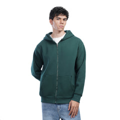 Men’s Zip Up Hoodie Casual Hooded Jacket with Front Pockets