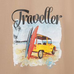 Men’s Sleeveless T-Shirt – Traveler Graphic Summer Casual Tank Tee