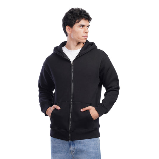 Men’s Zip Up Hoodie Casual Hooded Jacket with Front Pockets
