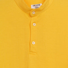 Men’s Mandarin Collar Polo T-Shirt – Short Sleeve Casual Slim Fit Tee