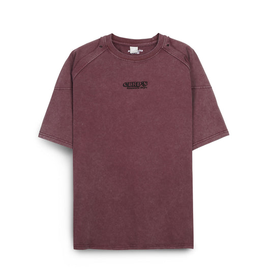 Men’s Washed Oversized T-Shirt – Casual Vintage Half Sleeve Tee
