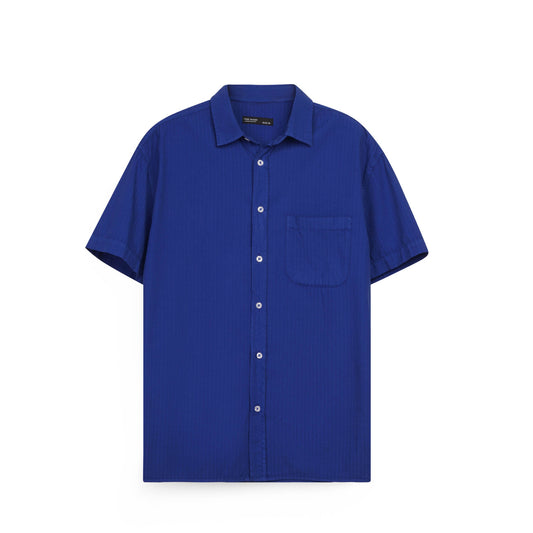 Men S Short Sleeve Button Up Shirt Casual Classic Fit Cotton Shirt