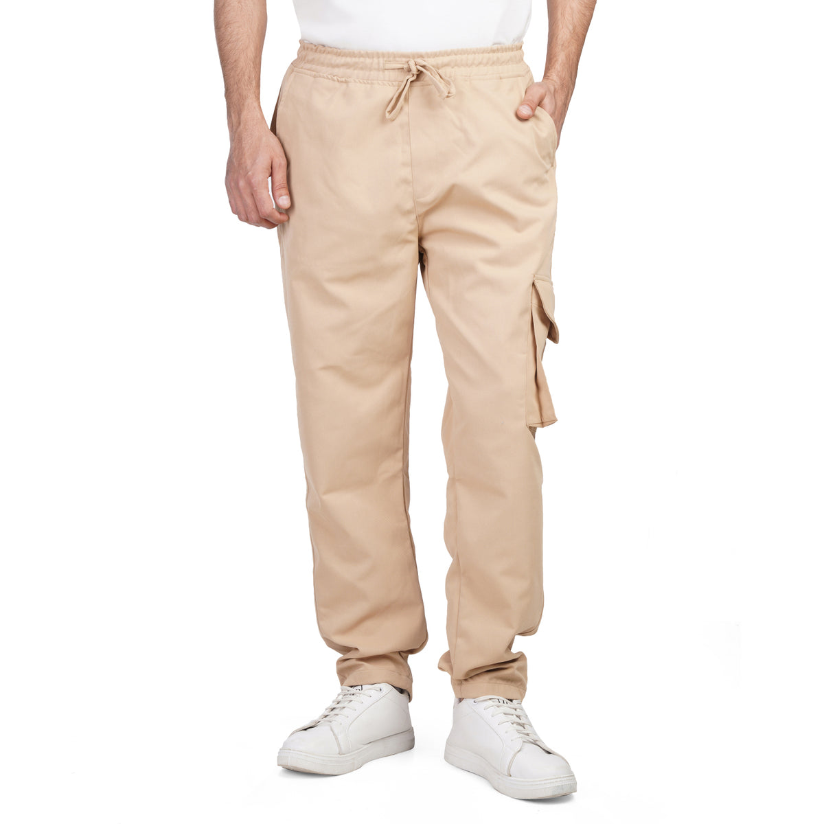 Men’s Casual Jogger Pants – Drawstring Waist Cargo Style Trousers