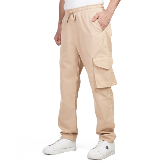 Men’s Casual Jogger Pants – Drawstring Waist Cargo Style Trousers