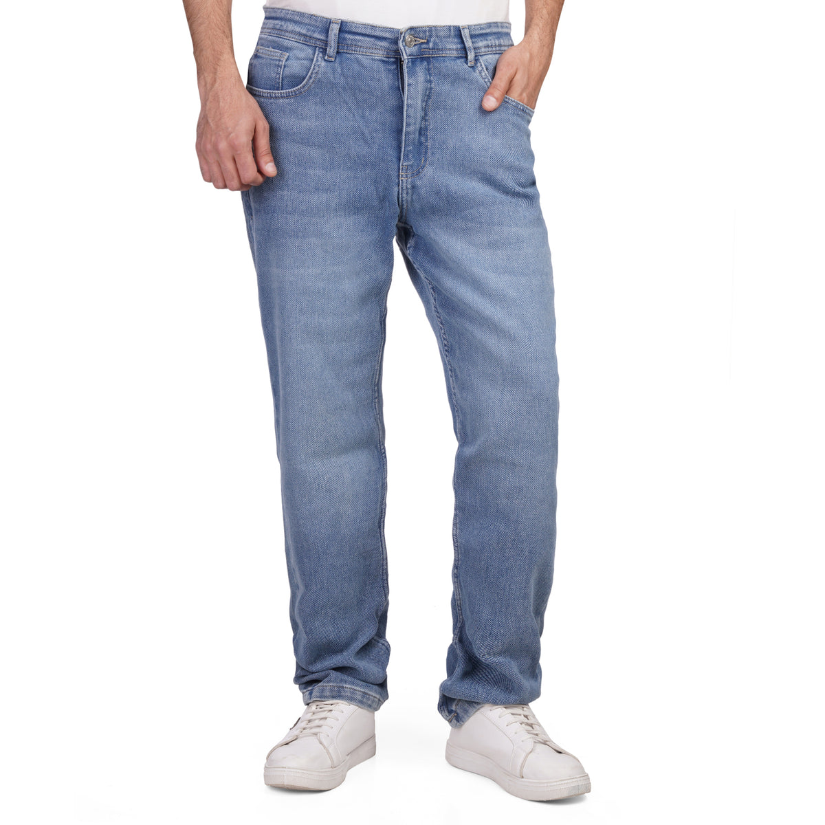Men’s Regular Fit Jeans – Classic Denim Casual Pants