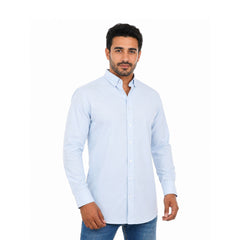 Casual Solid Button-Down Shirt Long Sleeve For Men