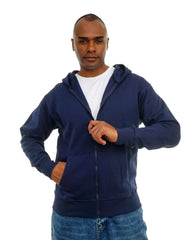 Men’s Zip-Up Hooded Sweatshirt with Front Pockets – Soft Cotton