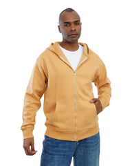 Men’s Zip-Up Hooded Sweatshirt with Front Pockets – Soft Cotton