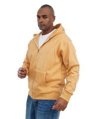 Men’s Zip-Up Hooded Sweatshirt with Front Pockets – Soft Cotton