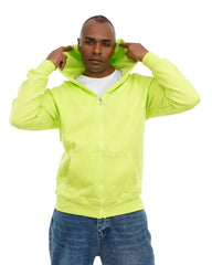 Men’s Zip-Up Hooded Sweatshirt with Front Pockets – Soft Cotton
