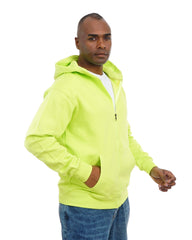 Men’s Zip-Up Hooded Sweatshirt with Front Pockets – Soft Cotton