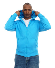 Men’s Zip-Up Hooded Sweatshirt with Front Pockets – Soft Cotton
