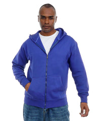 Men’s Zip-Up Hooded Sweatshirt with Front Pockets – Soft Cotton
