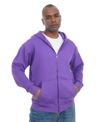 Men’s Zip-Up Hooded Sweatshirt with Front Pockets – Soft Cotton