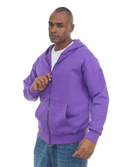 Men’s Zip-Up Hooded Sweatshirt with Front Pockets – Soft Cotton