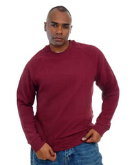 Men’s Textured Crew Neck Sweatshirt – Cotton Knit Pullover