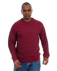 Men’s Textured Crew Neck Sweatshirt – Cotton Knit Pullover