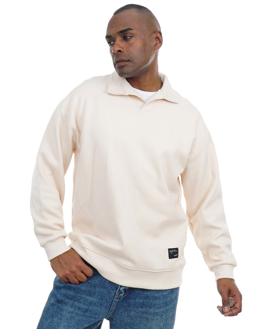 Men’s Pullover with Polo Collar – Soft Casual Knit Top