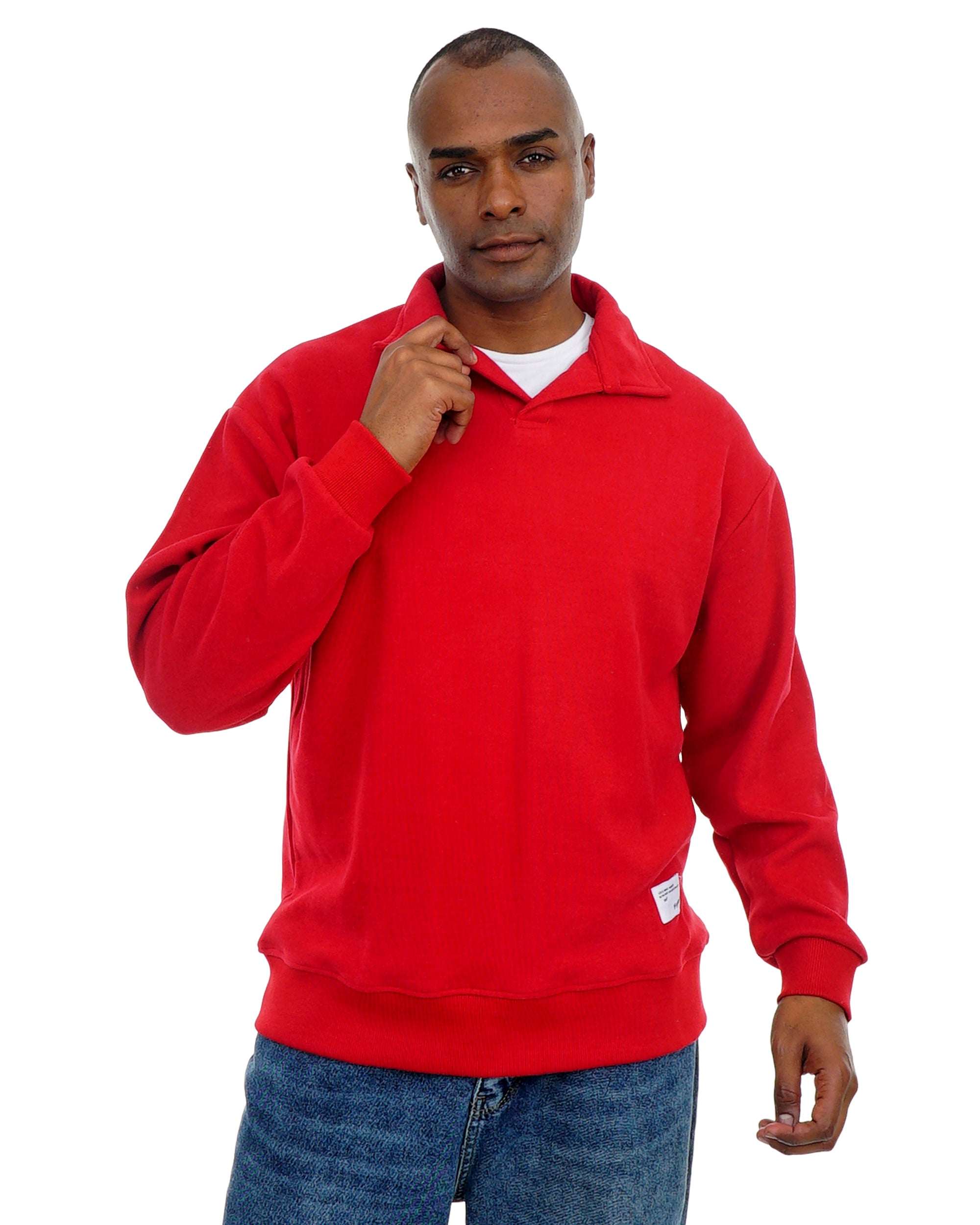 Men’s Pullover with Polo Collar – Soft Casual Knit Top