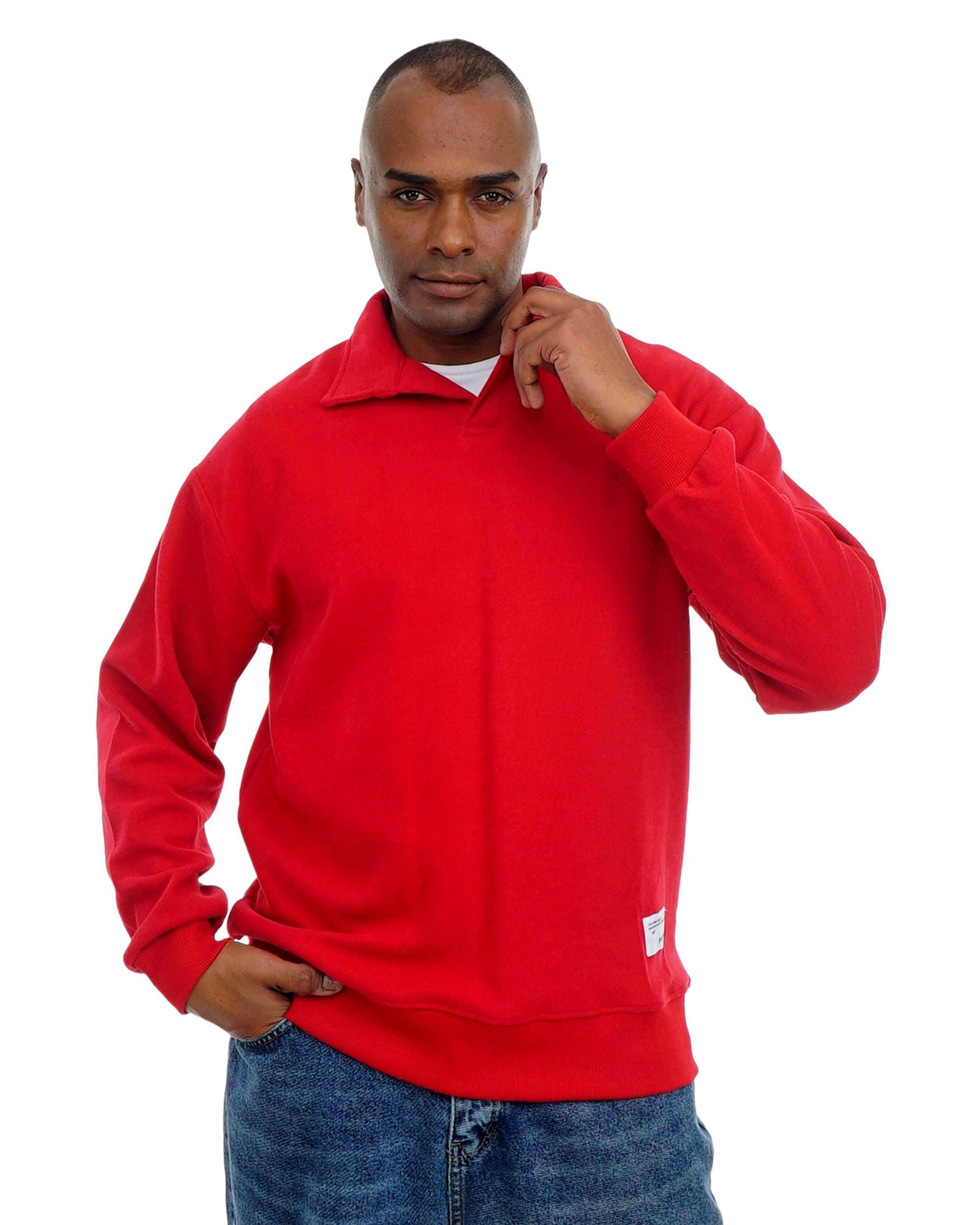 Men’s Pullover with Polo Collar – Soft Casual Knit Top