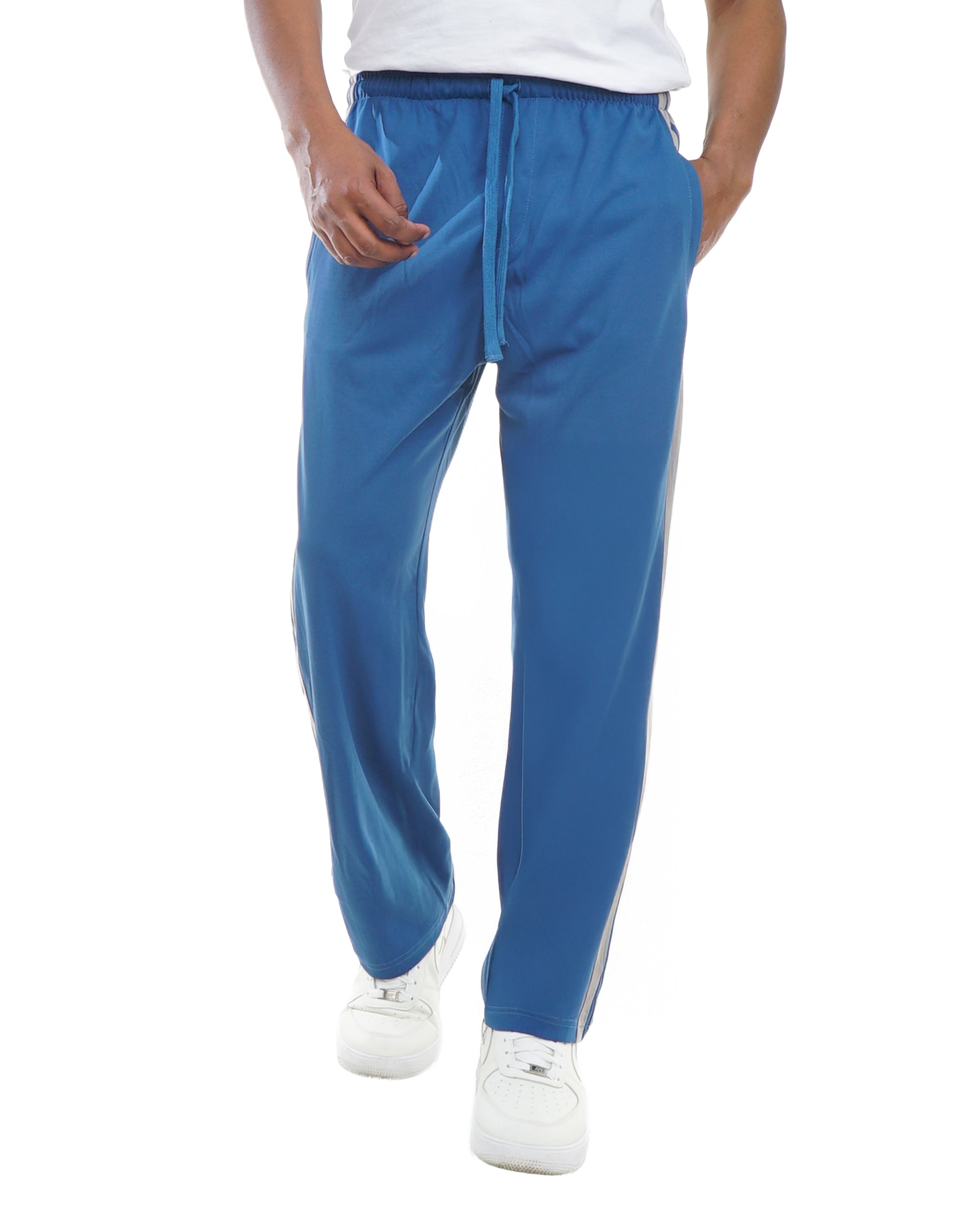 Men's Side Stripe Drawstring Waist Casual Sweatpants