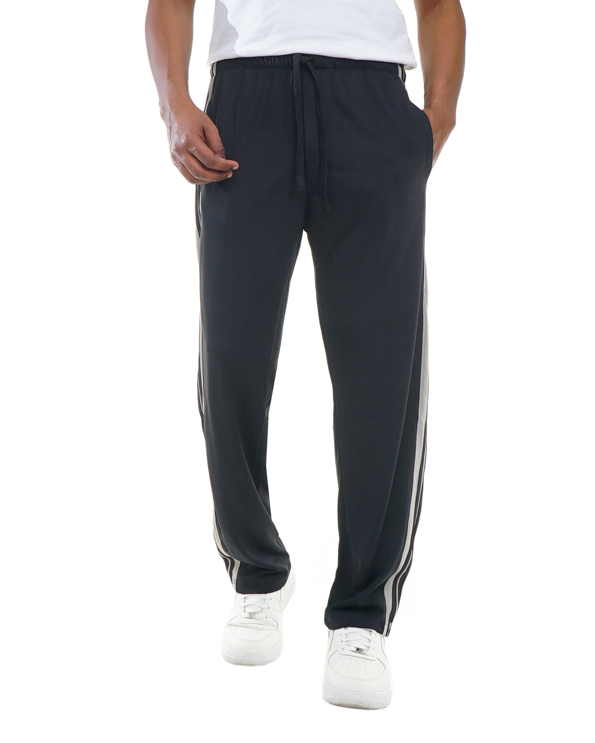 Men's Side Stripe Drawstring Waist Casual Sweatpants
