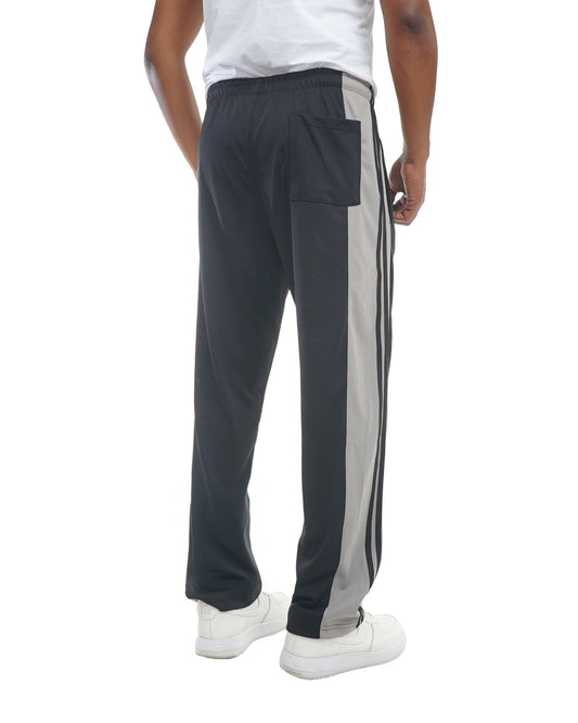 Men’s Track Pants with Side Stripes – Elastic Waist Athletic Jogger Pants
