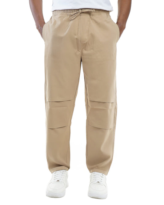Men's Multi-Layer Elastic Waist Drawstring Sweatpants with Comfortable Cotton Fabric Drawstring