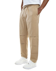 Men’s Paneled Jogger Pants – Elastic Waist Casual Trousers