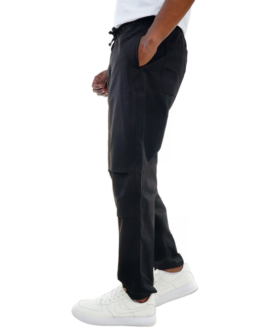Men's Multi-Layer Elastic Waist Drawstring Sweatpants with Comfortable Cotton Fabric Drawstring