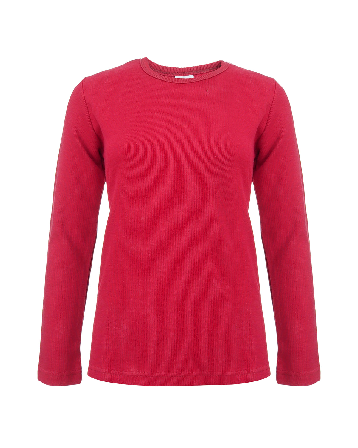 Women's Cotton Long Sleeve T-Shirt with Crew Neck Classic Fit