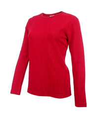 Women's Cotton Long Sleeve T-Shirt with Crew Neck Classic Fit