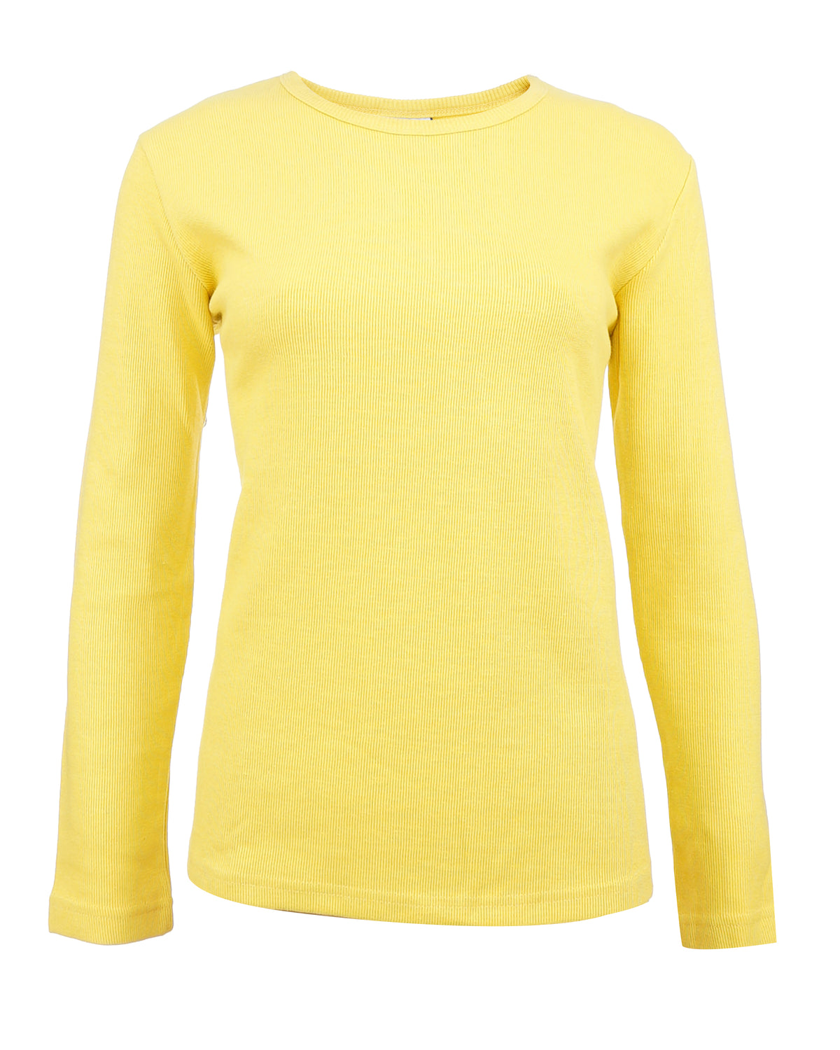 Women's Cotton Long Sleeve T-Shirt with Crew Neck – Classic Fit